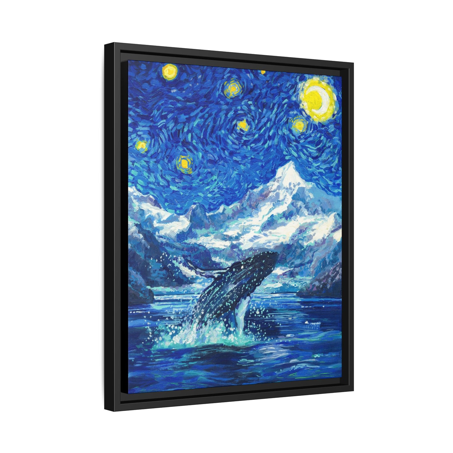 Glacier Bay National Park Framed Canvas - The Starry Night