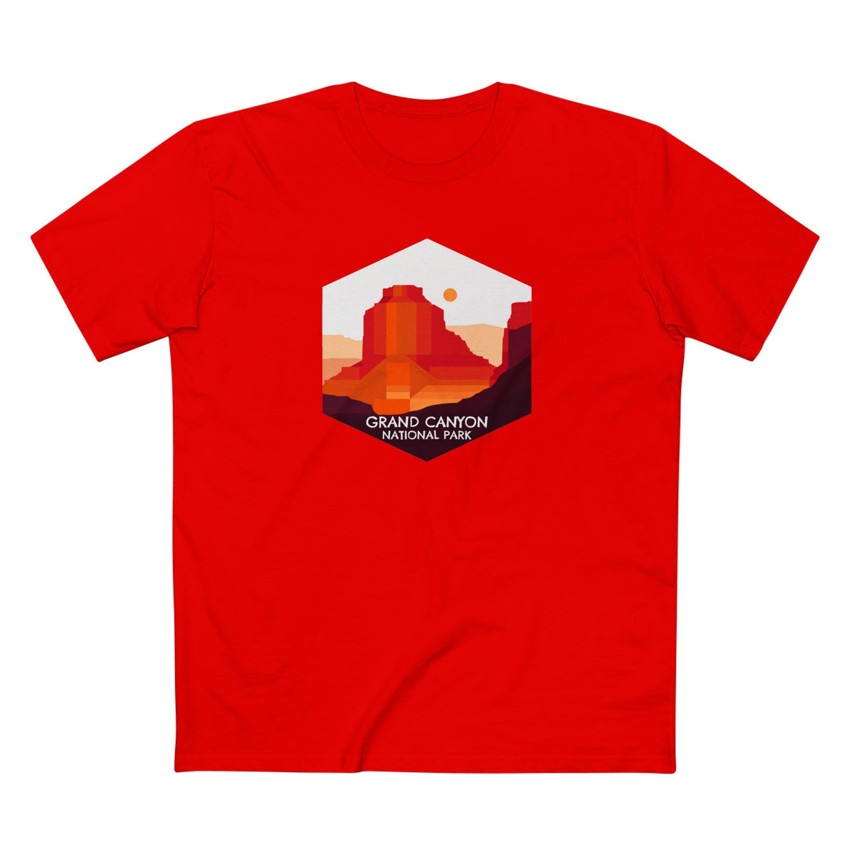 Grand Canyon National Park T-Shirt - Vector Logo in Red