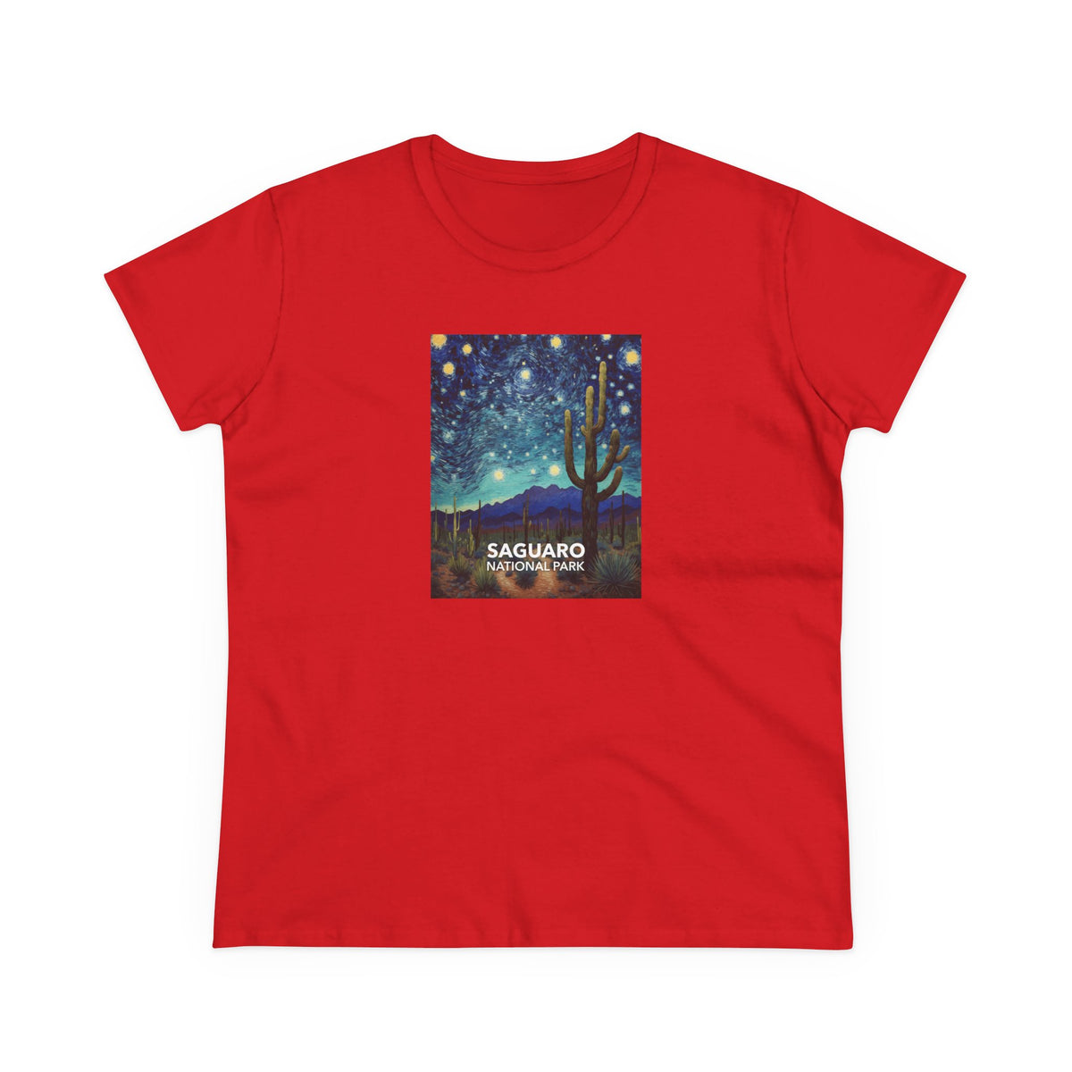 Saguaro National Park Women's T-Shirt - Starry Night