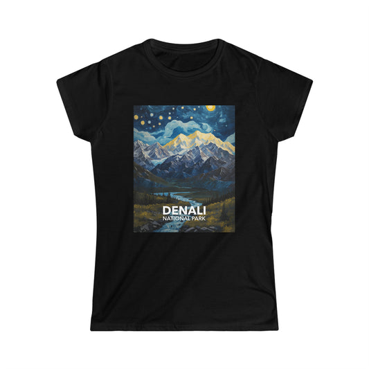 Denali National Park T-Shirt - Women's Starry Night