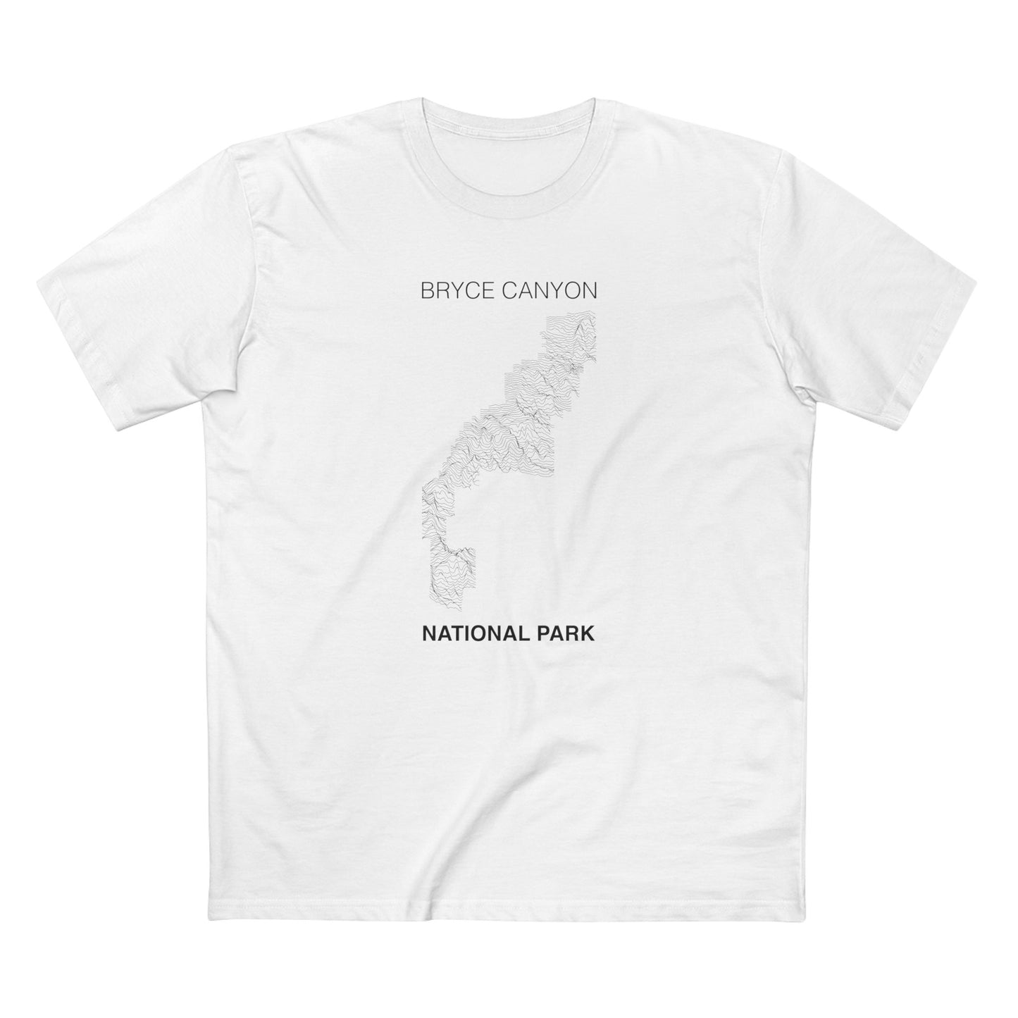 Bryce Canyon National Park T-Shirt Lines in White