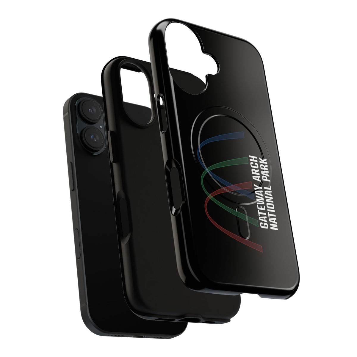 Gateway Arch National Park iPhone Case with MagSafe - Histogram Design