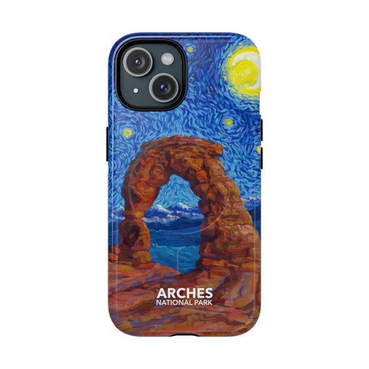 Arches National Park iPhone Case with MagSafe - Starry Night
