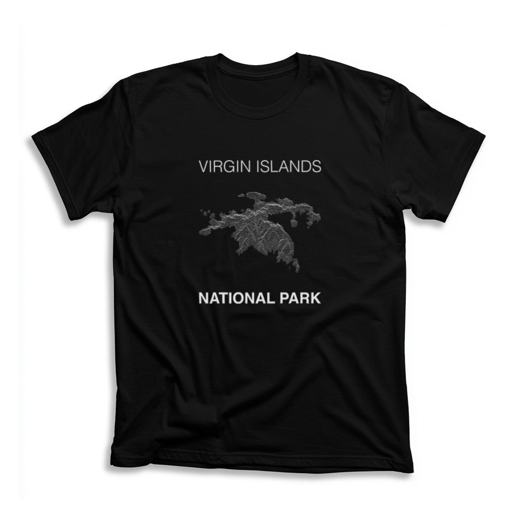 Virgin Islands National Park T-Shirt Lines in Black