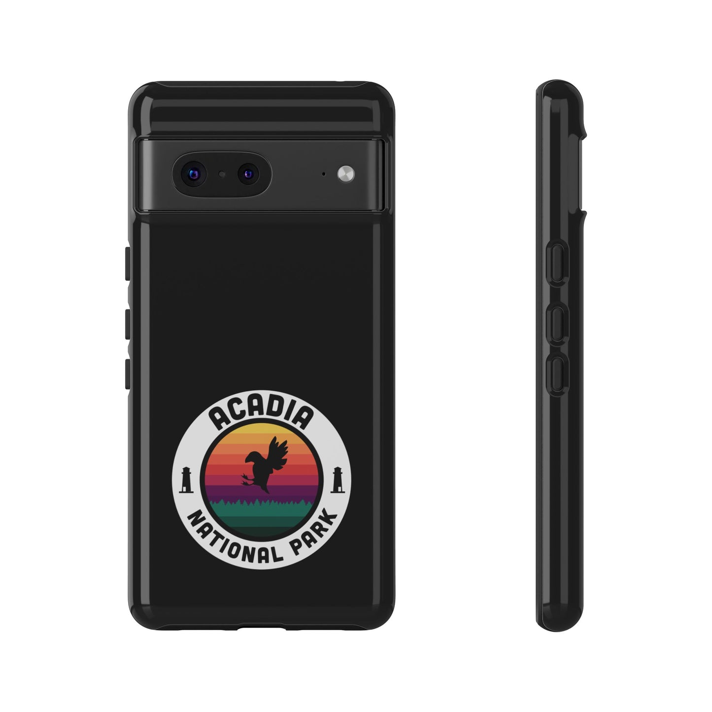 Acadia National Park Phone Case - Round Emblem Design