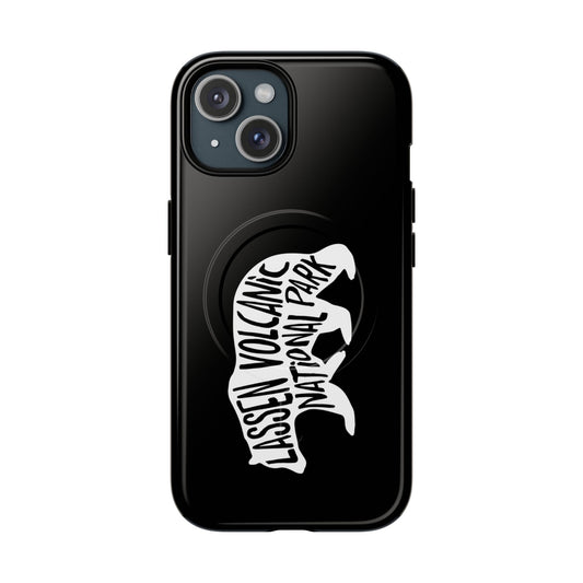 Lassen Volcanic National Park iPhone Case with MagSafe - Black Bear Design