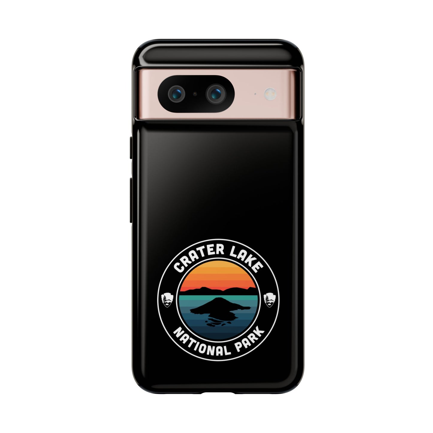 Crater Lake National Park Phone Case - Round Emblem Design