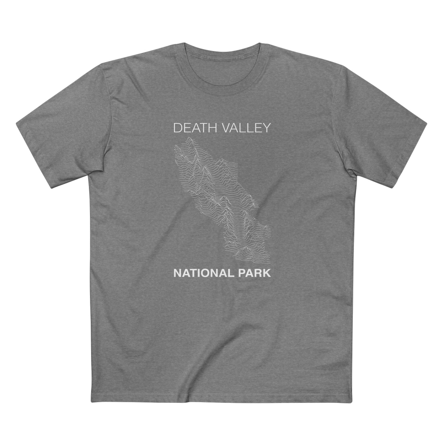 Death Valley National Park T-Shirt Lines in Athletic Heather