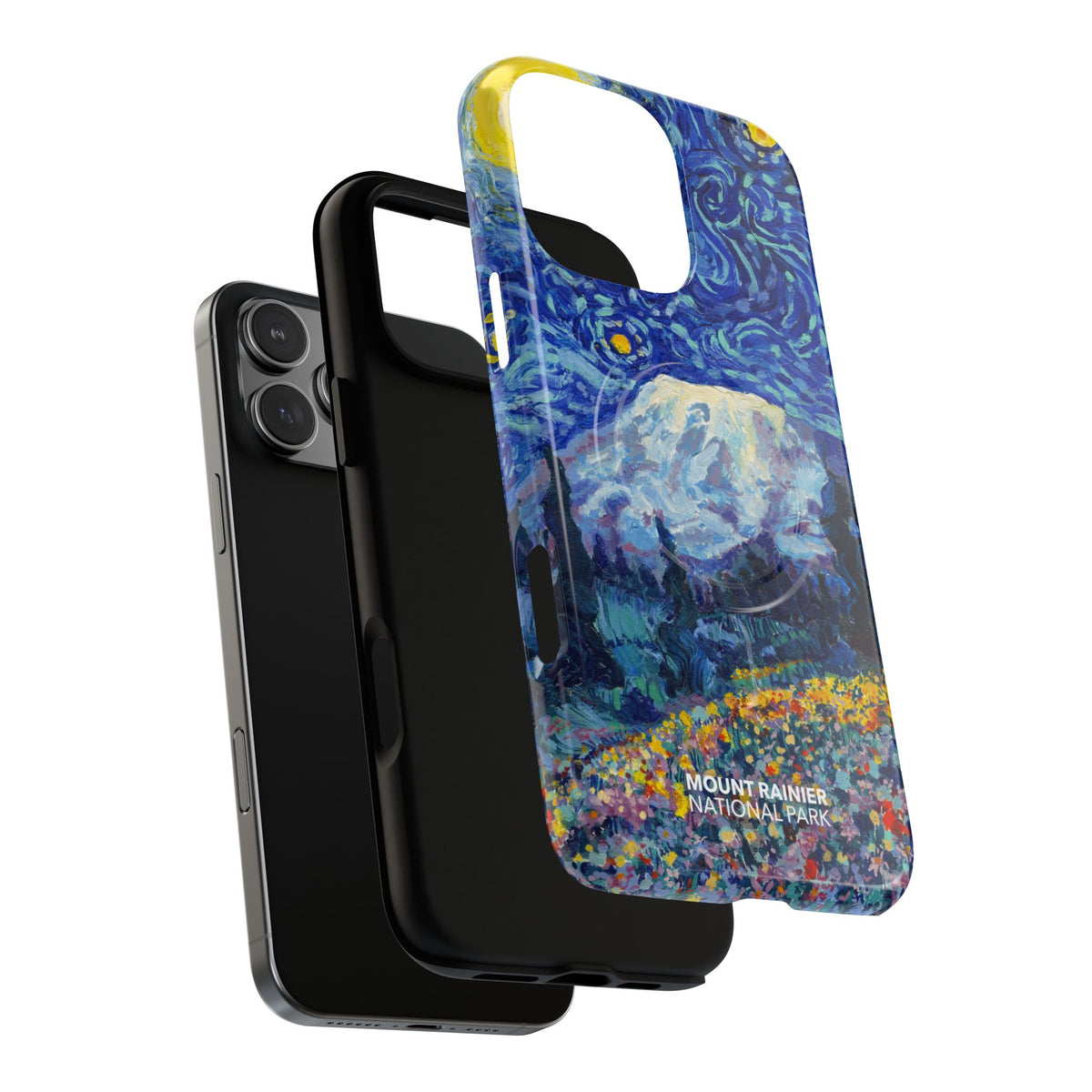 Mount Rainier National Park iPhone Case with MagSafe - Starry Night