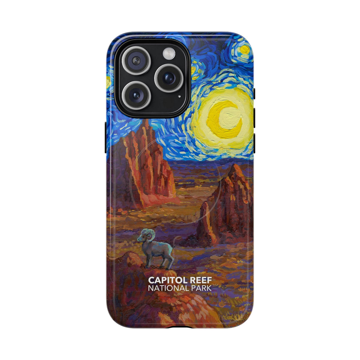 Capitol Reef National Park iPhone Case with MagSafe - Starry Night