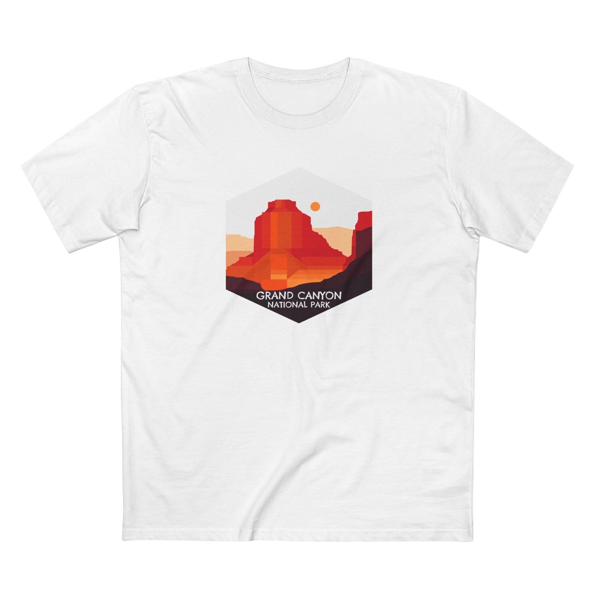 Grand Canyon National Park T-Shirt - Vector Logo in White