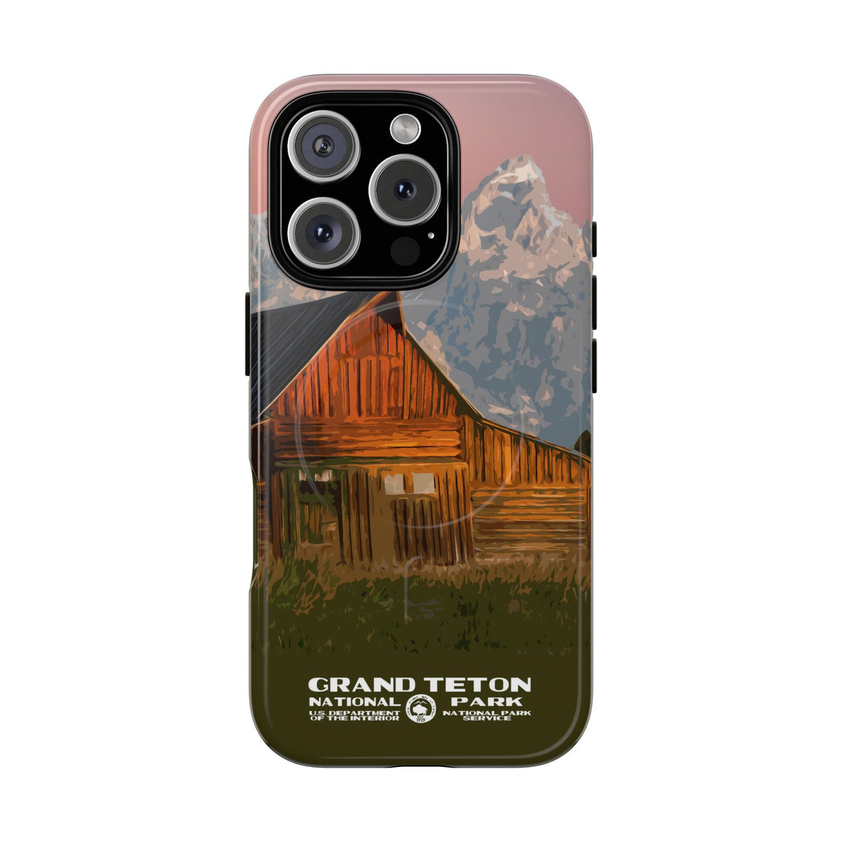 Grand Teton National Park iPhone Case with MagSafe - Moulton Barn
