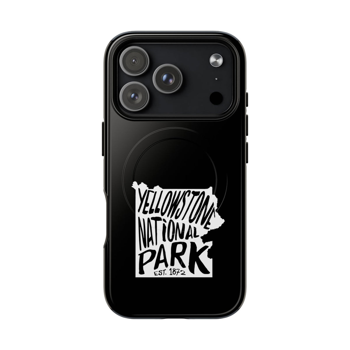 Yellowstone National Park iPhone Case with MagSafe - Map Design