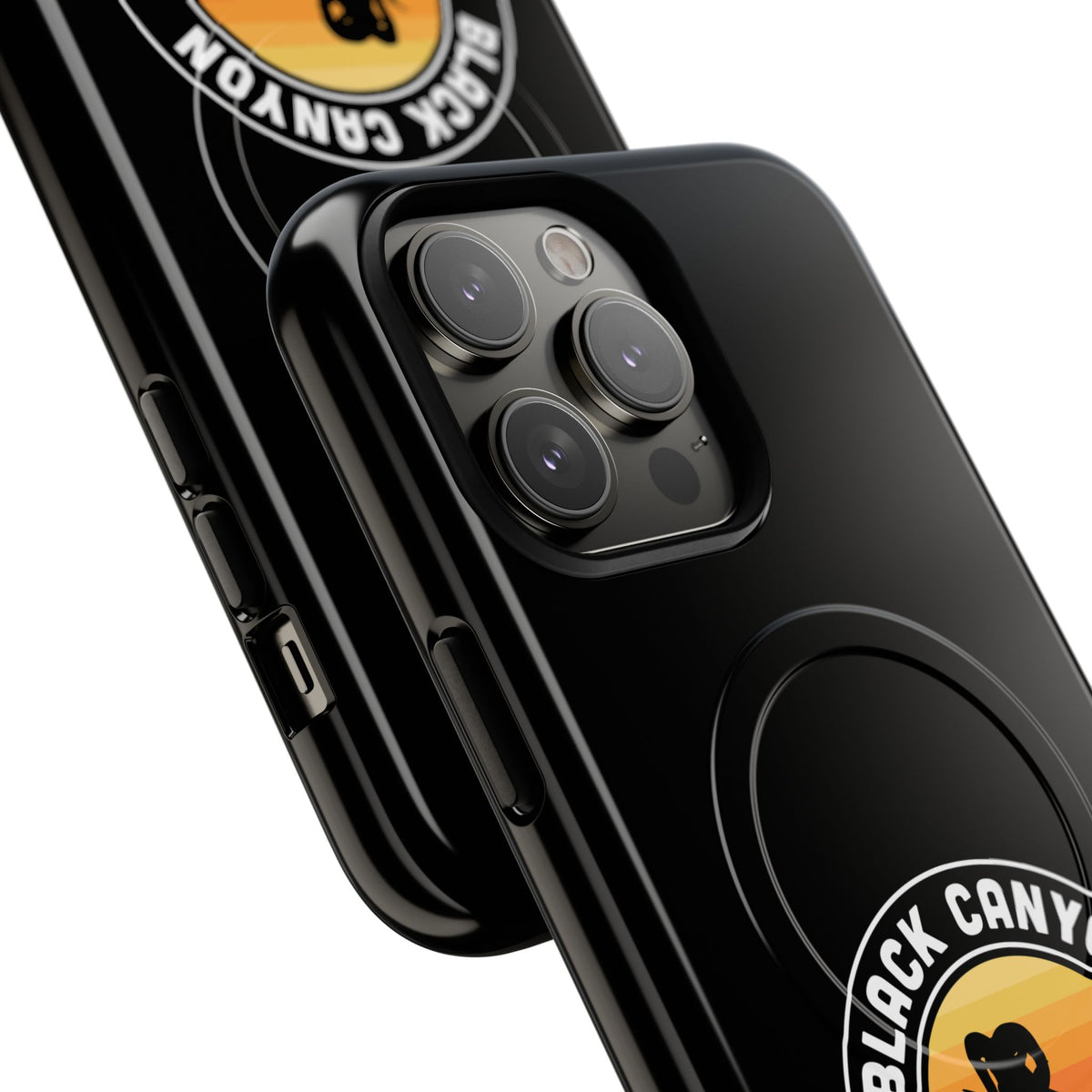 Black Canyon of the Gunnison National Park iPhone Case with MagSafe - Round Emblem Design