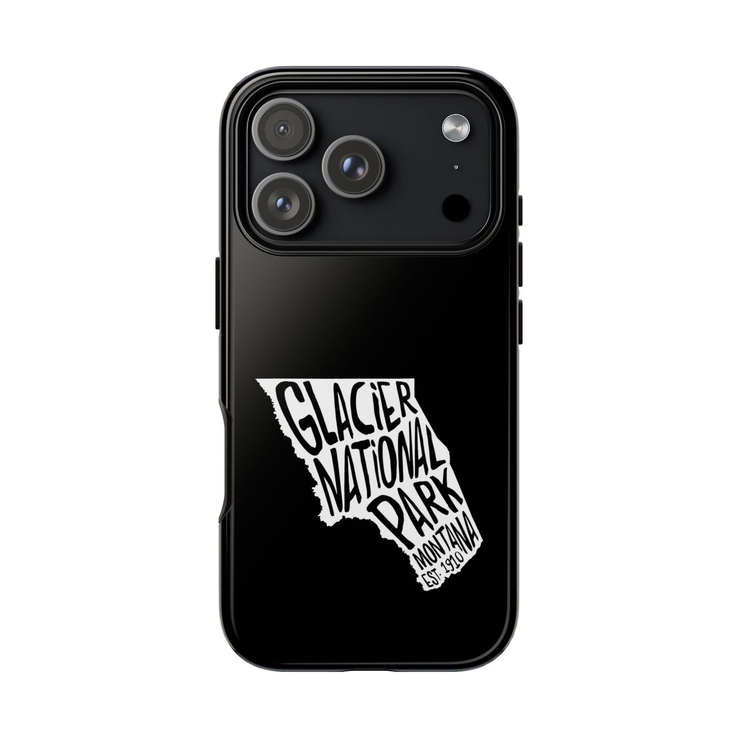 Glacier National Park Phone Case - Map Design