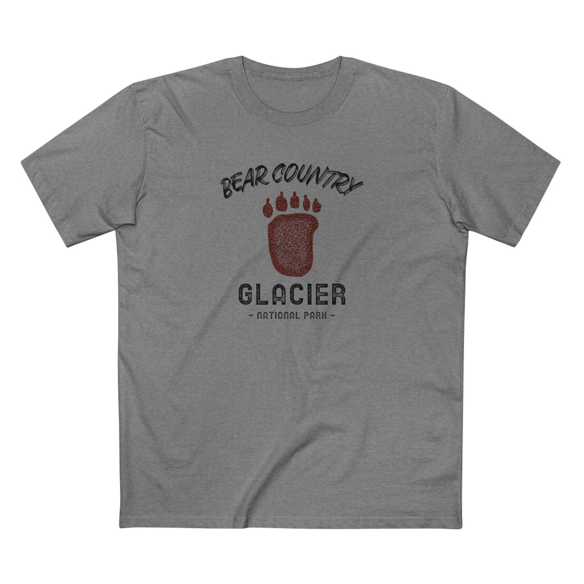 Glacier National Park T-Shirt - Bear Country in Athletic Heather