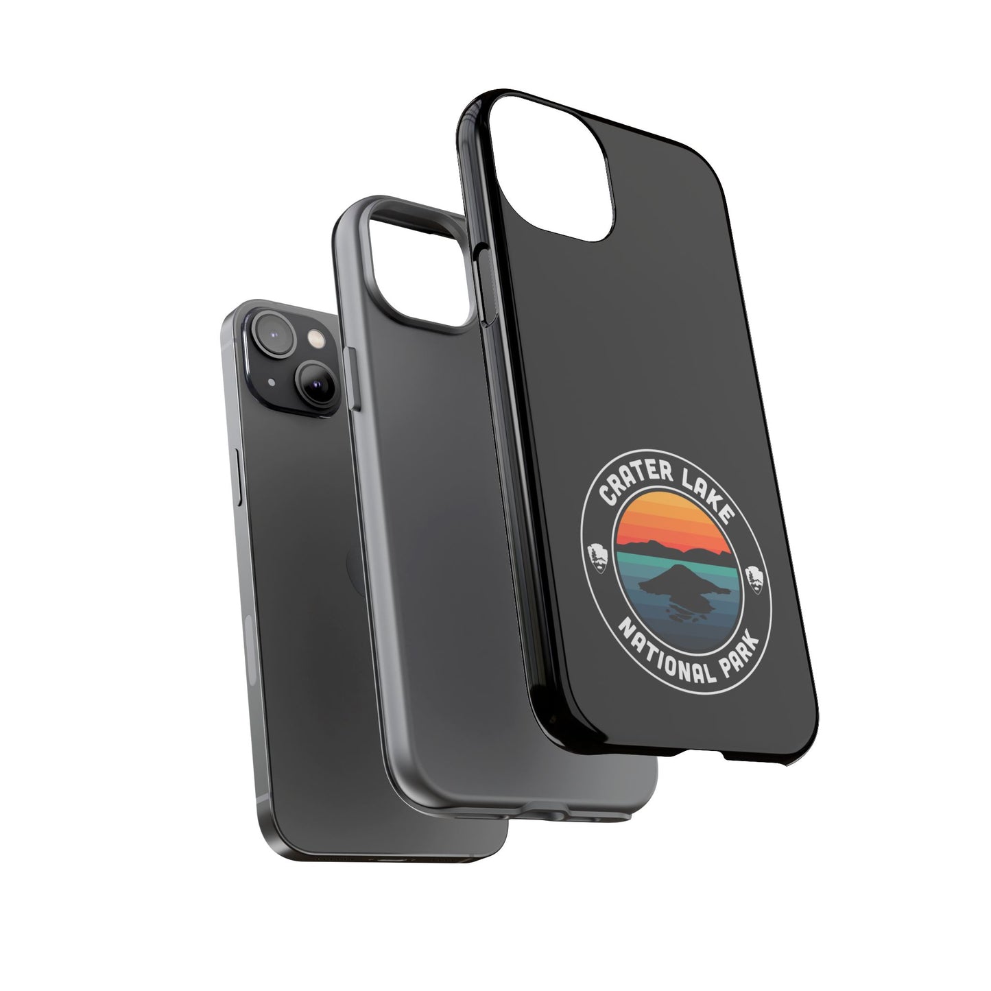 Crater Lake National Park Phone Case - Round Emblem Design