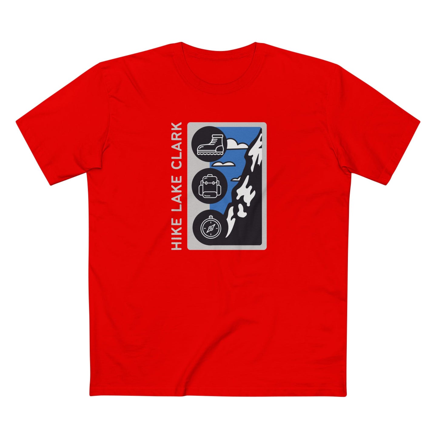 Lake Clark National Park T-Shirt - Hike Lake Clark in Red