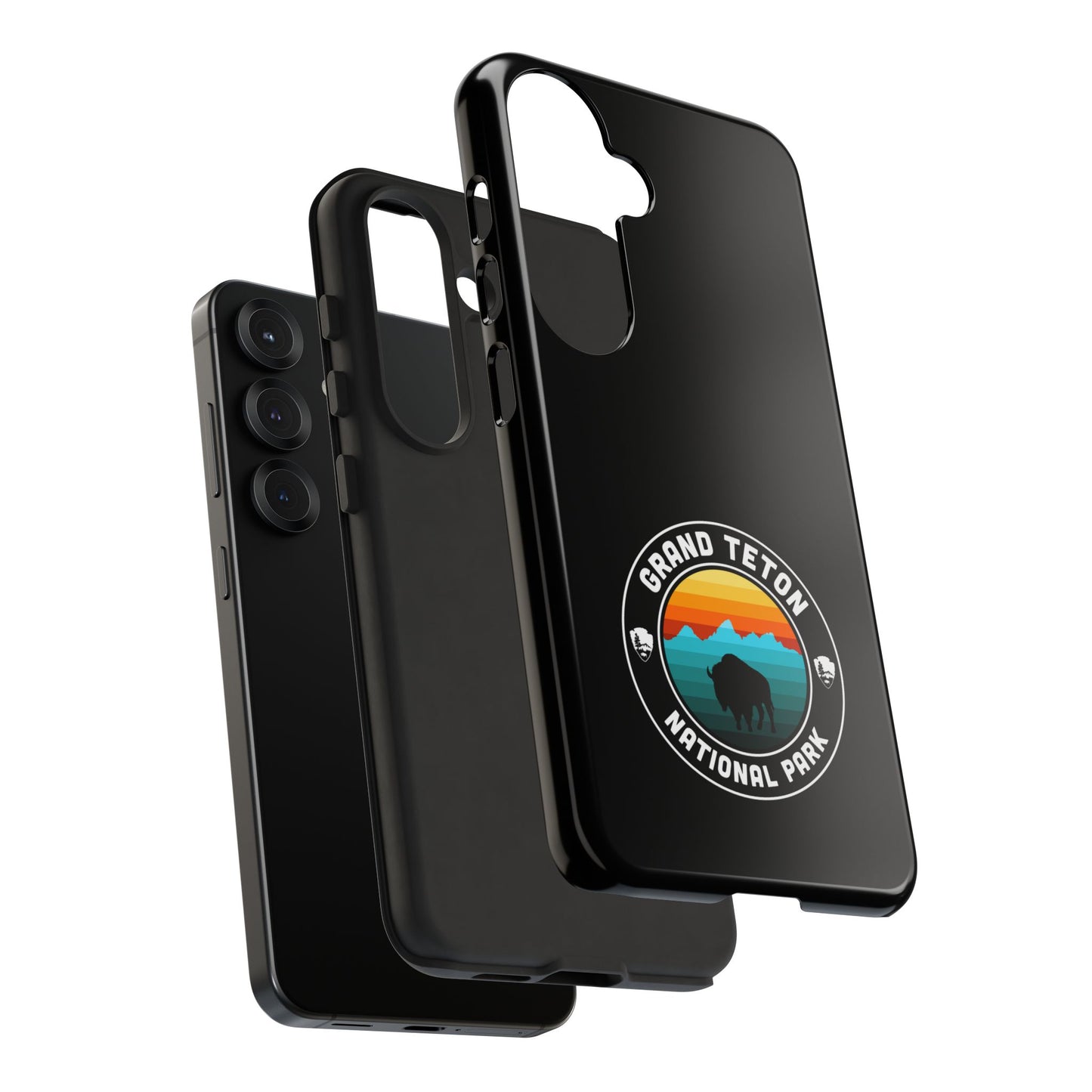 Grand Teton National Park Phone Case - Round Emblem Design