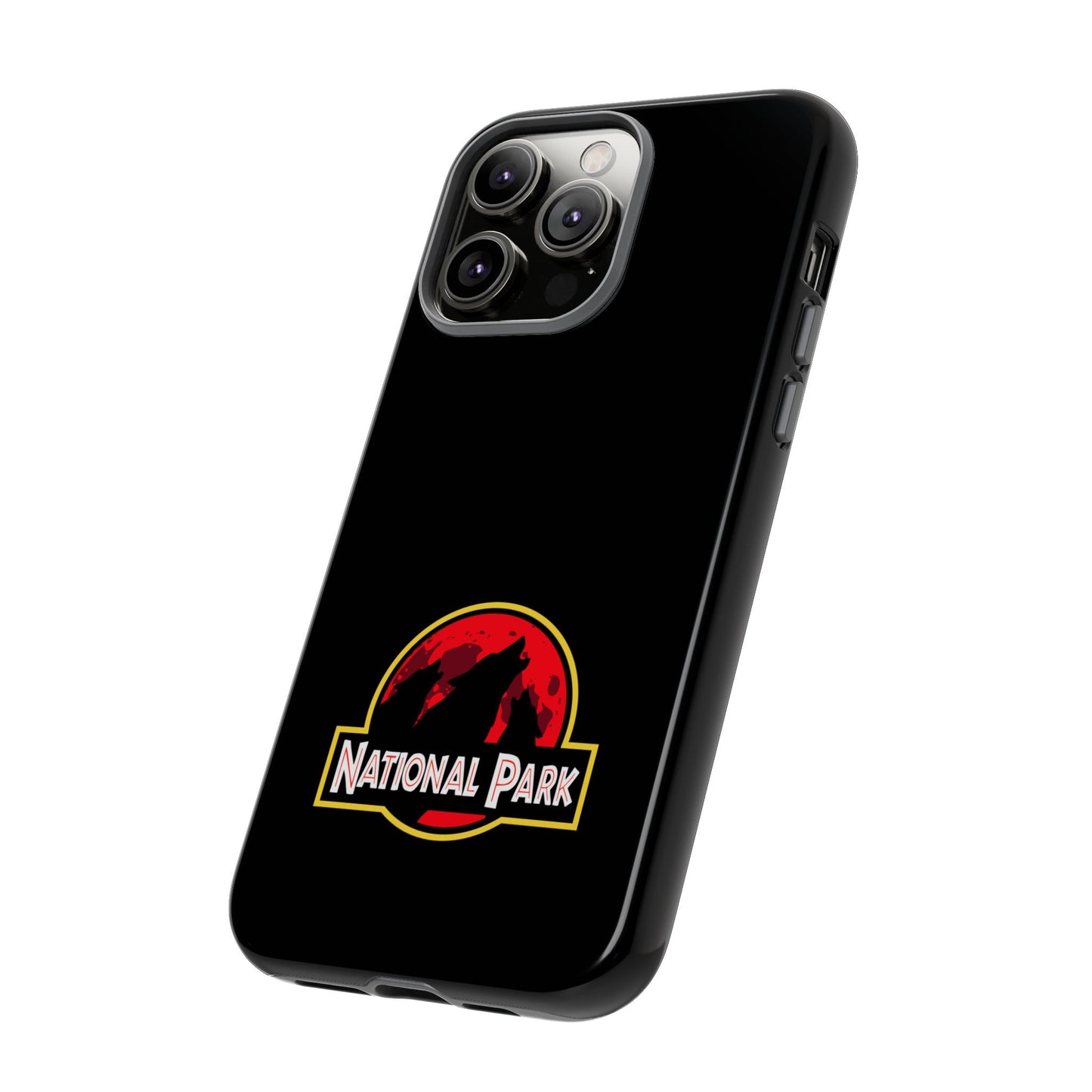 3 Wolf National Park iPhone Case - Parody Logo