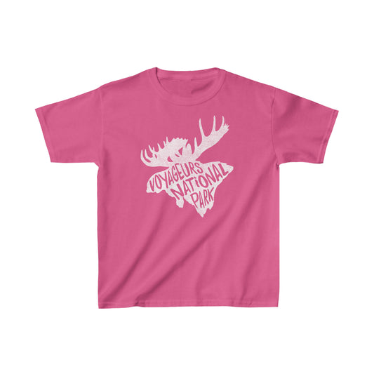 Voyageurs National Park Child T-Shirt - Moose Chunky Text
