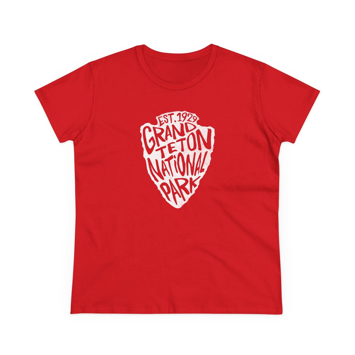 Grand Teton National Park Women's T-Shirt - Arrowhead Design