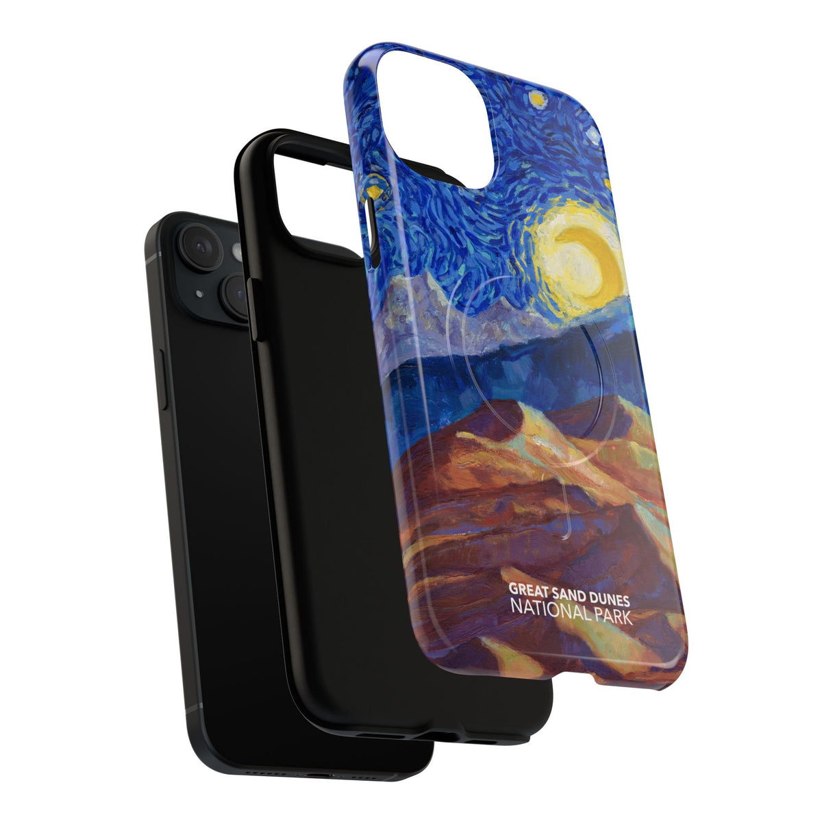 Great Sand Dunes National Park iPhone Case with MagSafe - Starry Night