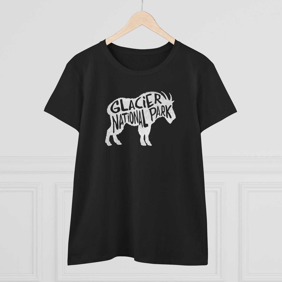 Glacier National Park Women's T-Shirt - Mountain Goat