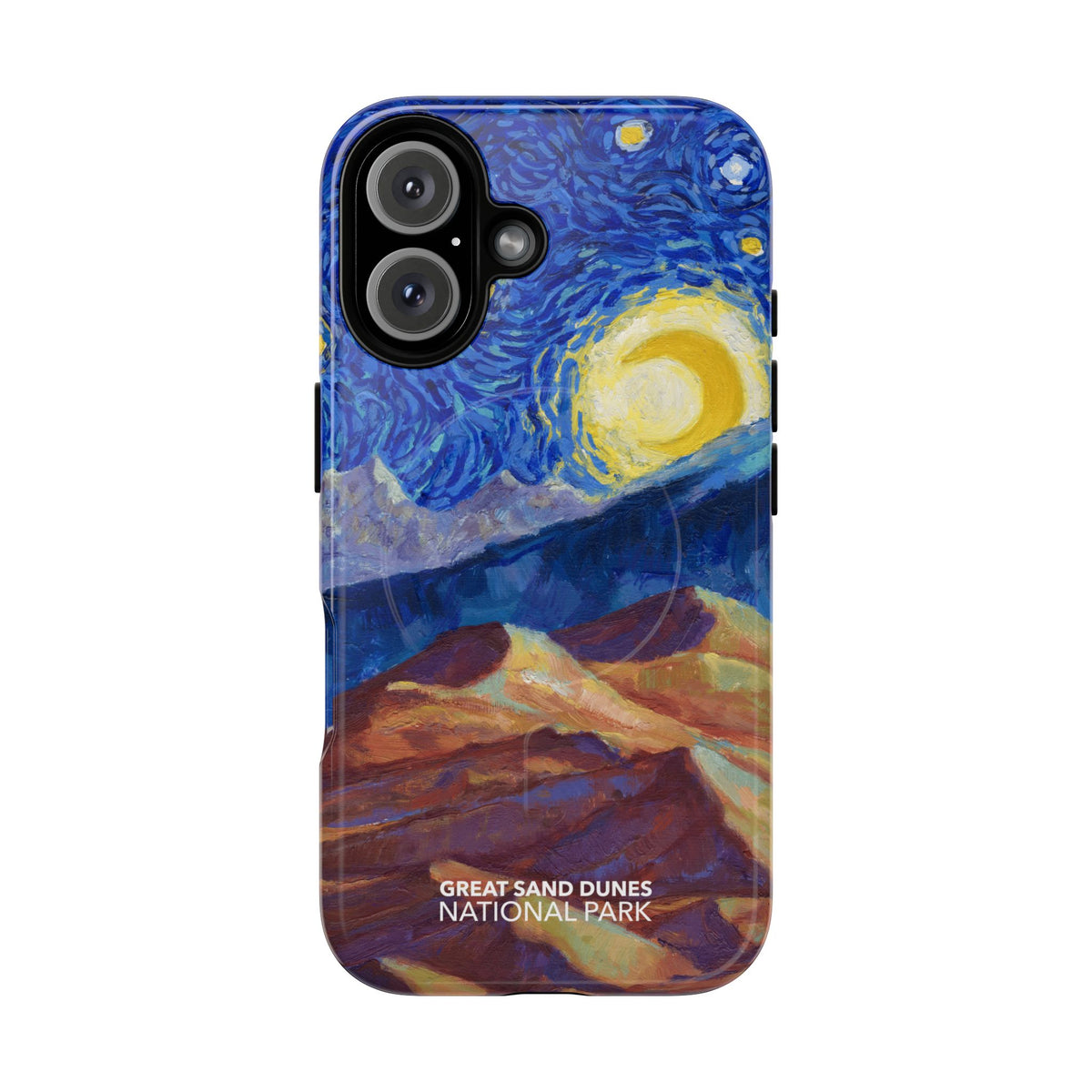 Great Sand Dunes National Park iPhone Case with MagSafe - Starry Night