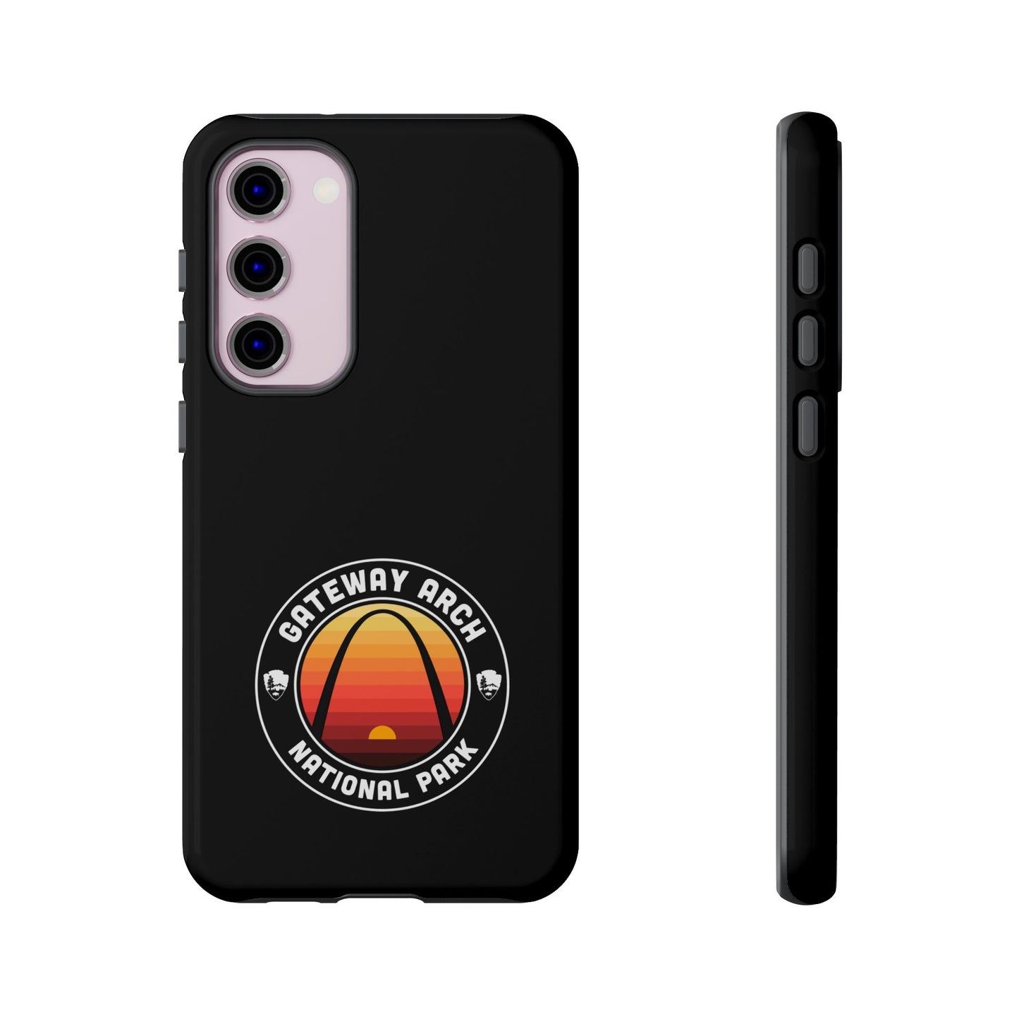Gateway Arch National Park Phone Case - Round Emblem Design