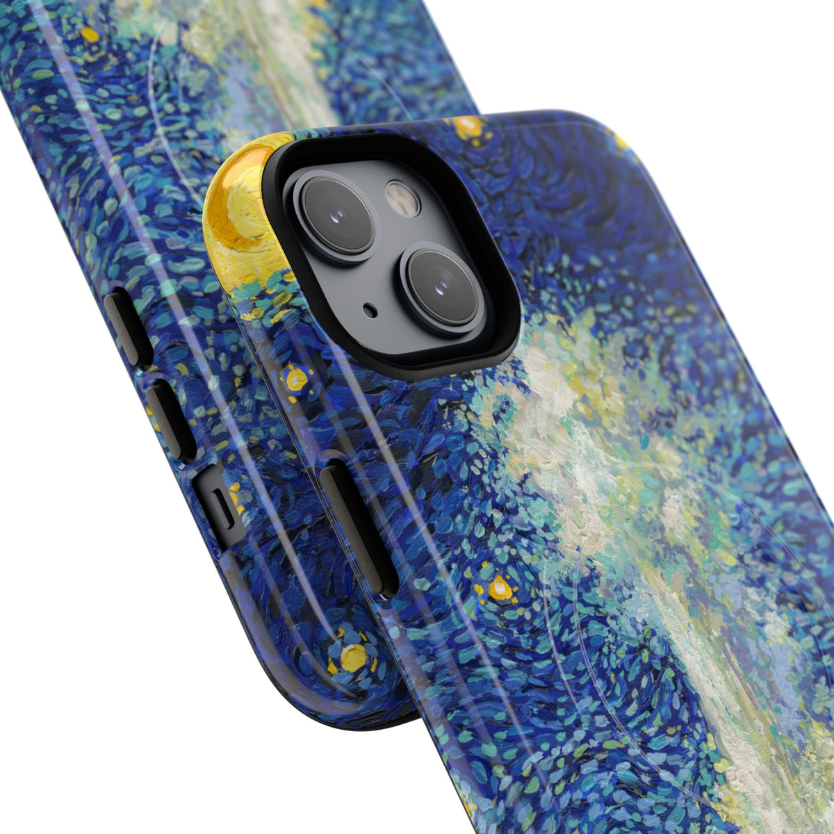 Yellowstone National Park iPhone Case with MagSafe - Old Faithful Starry Night