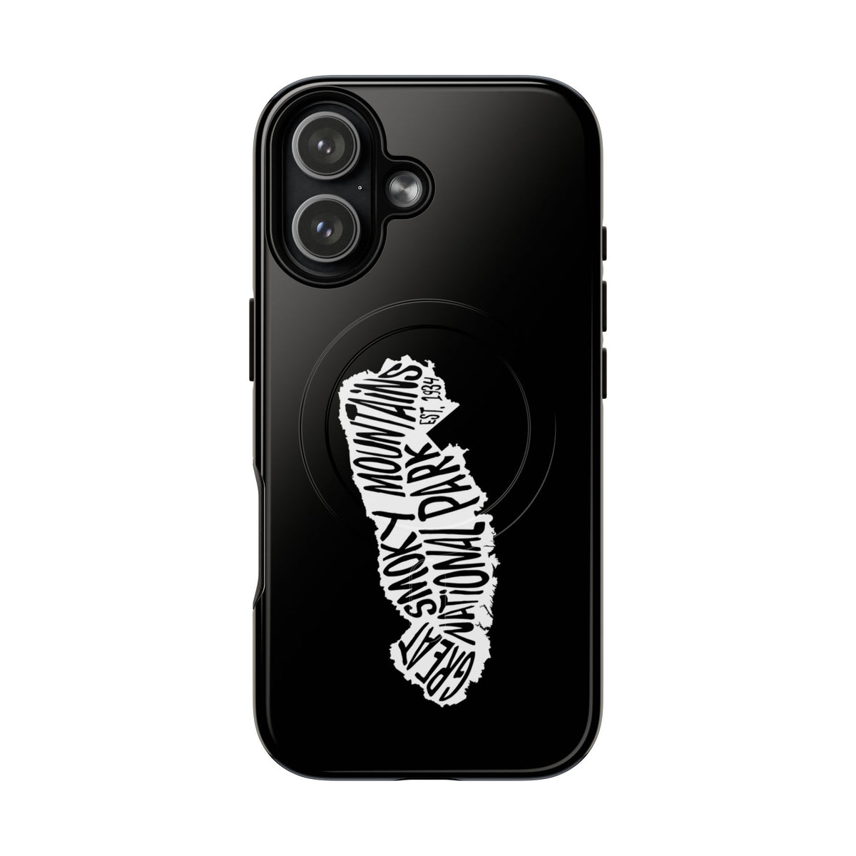 Great Smoky Mountains National Park iPhone Case with MagSafe - Map Design