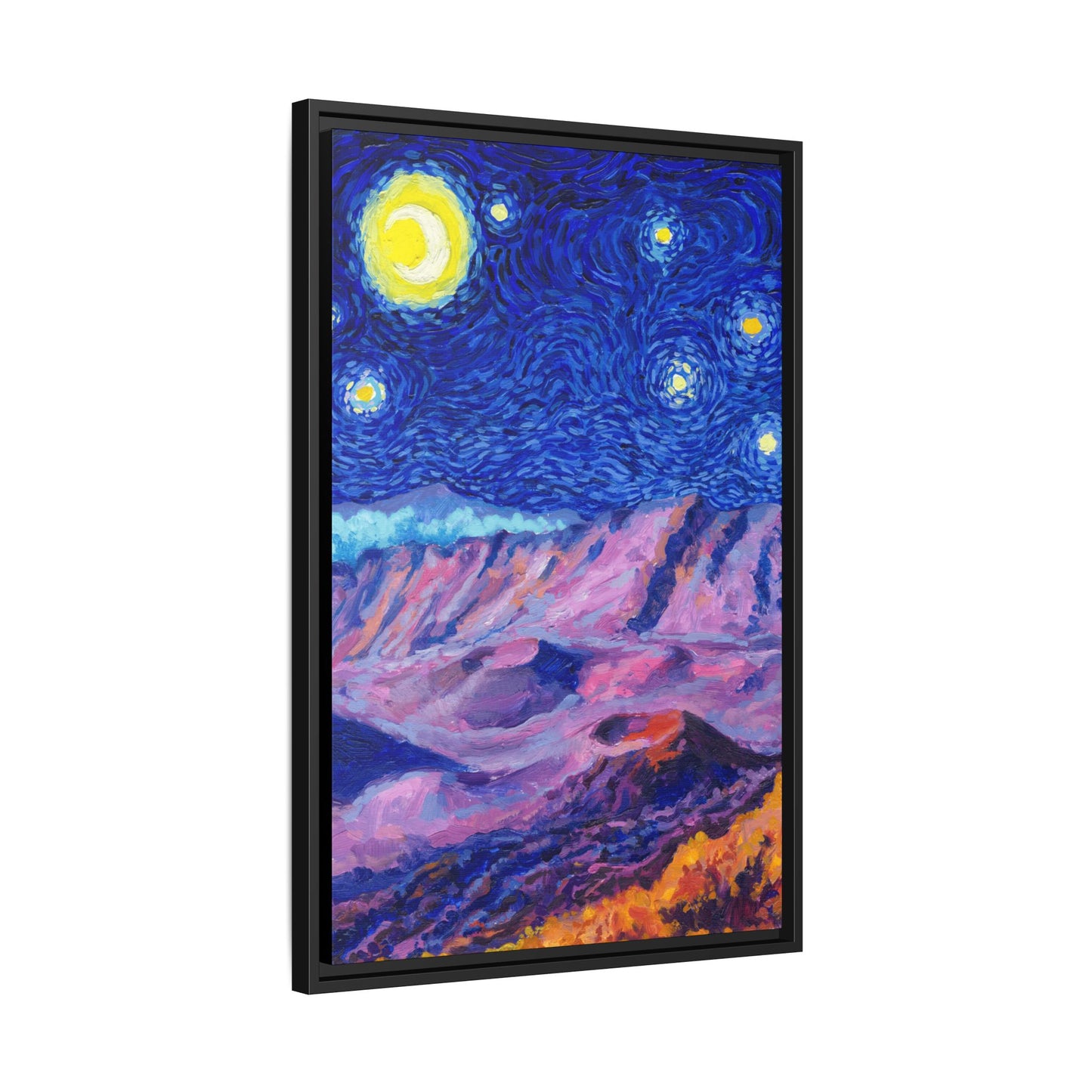 Haleakala National Park Framed Canvas - The Starry Night