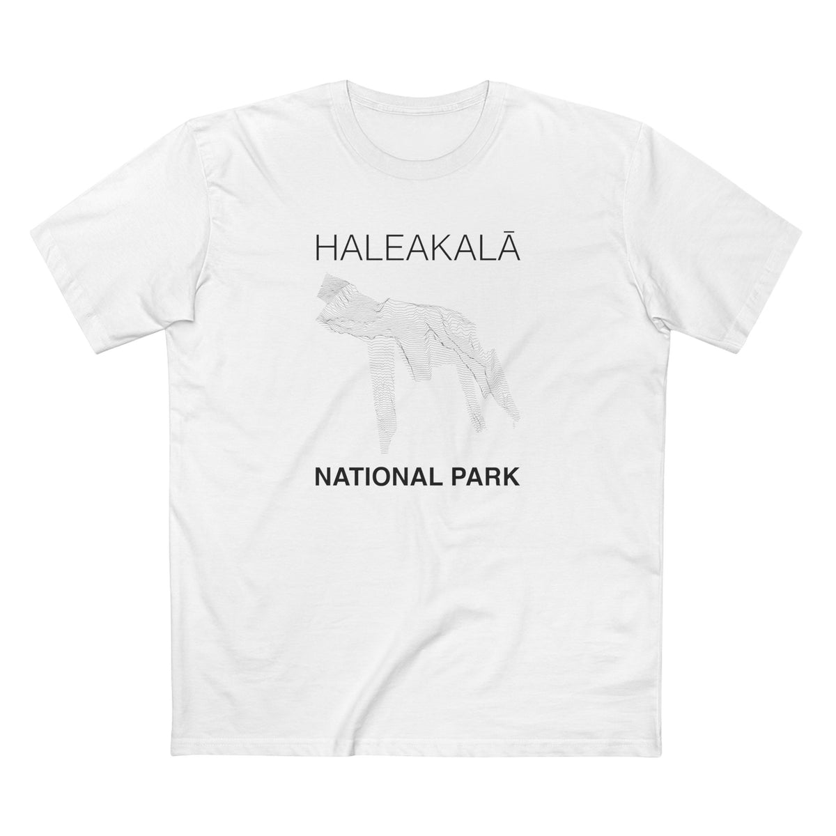 Haleakalā National Park T-Shirt Lines in White