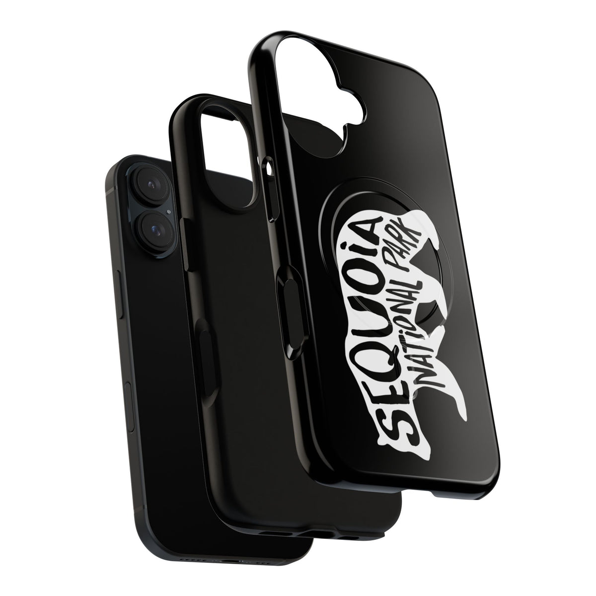 Sequoia National Park iPhone Case with MagSafe - Black Bear Design