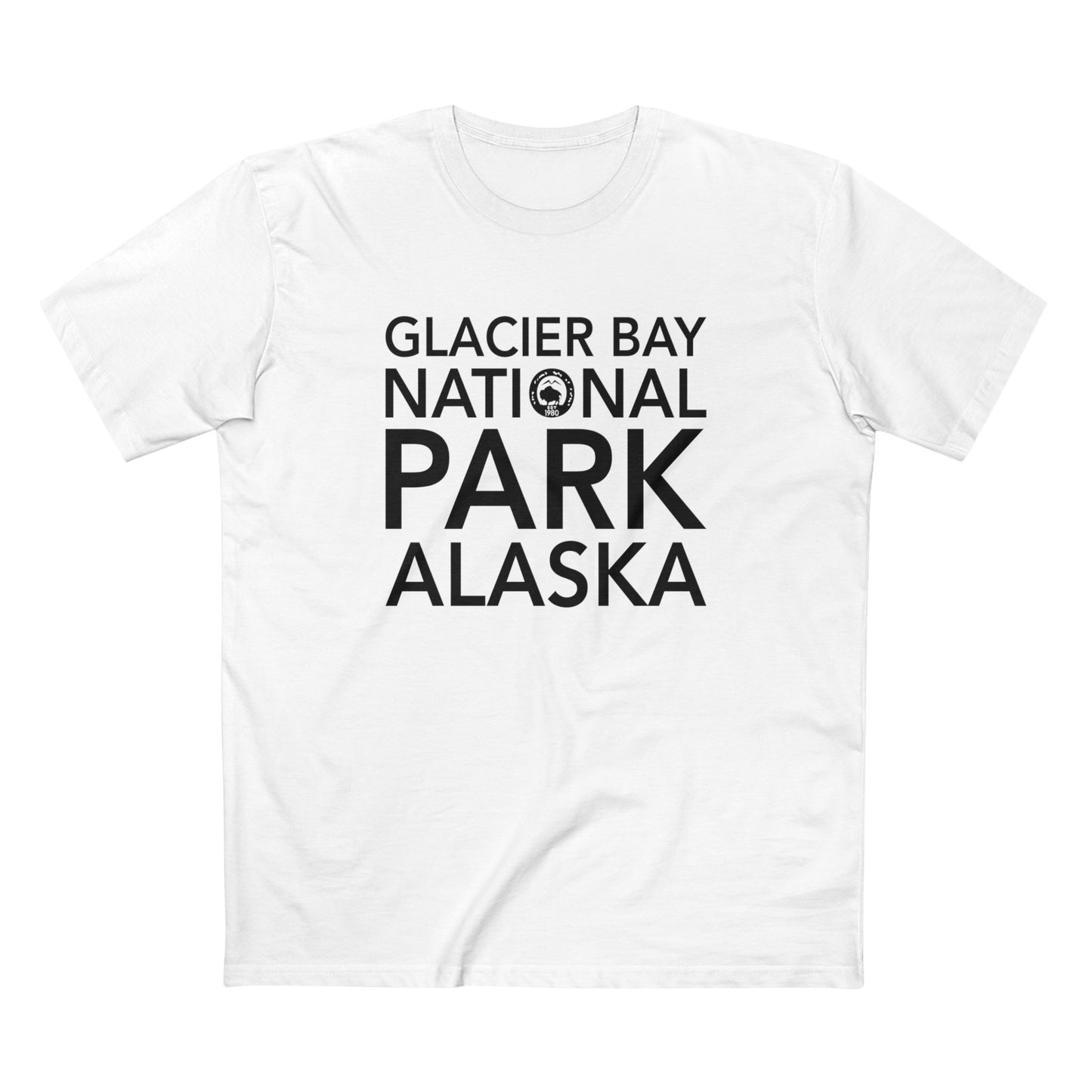 Glacier Bay National Park T-Shirt Block Text