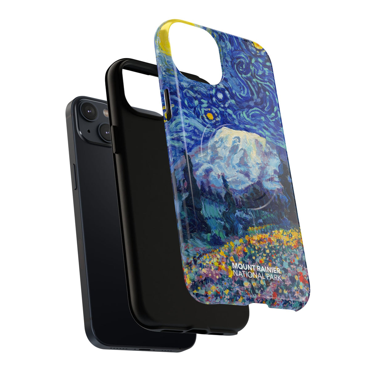 Mount Rainier National Park iPhone Case with MagSafe - Starry Night