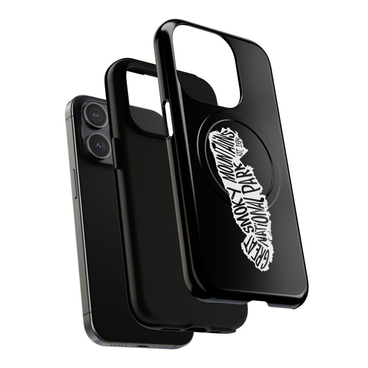 Great Smoky Mountains National Park iPhone Case with MagSafe - Map Design