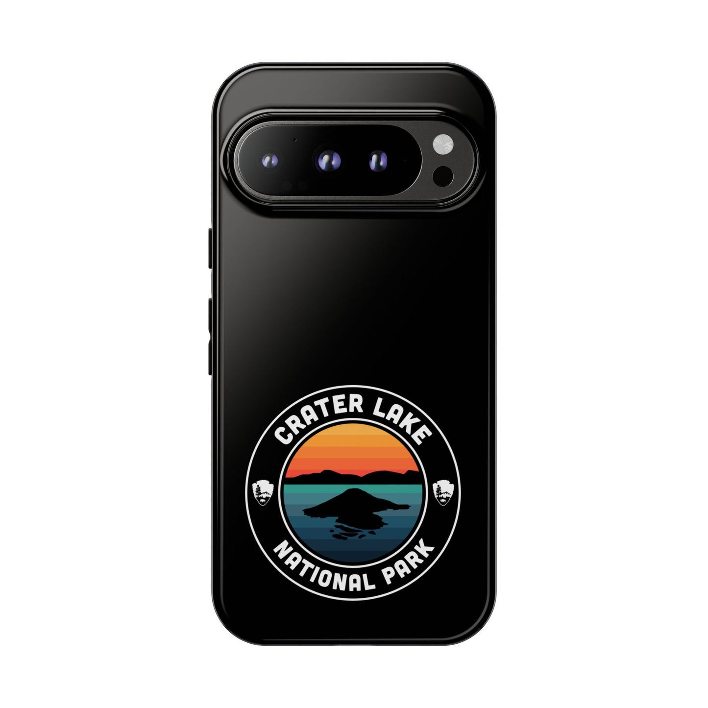 Crater Lake National Park Phone Case - Round Emblem Design