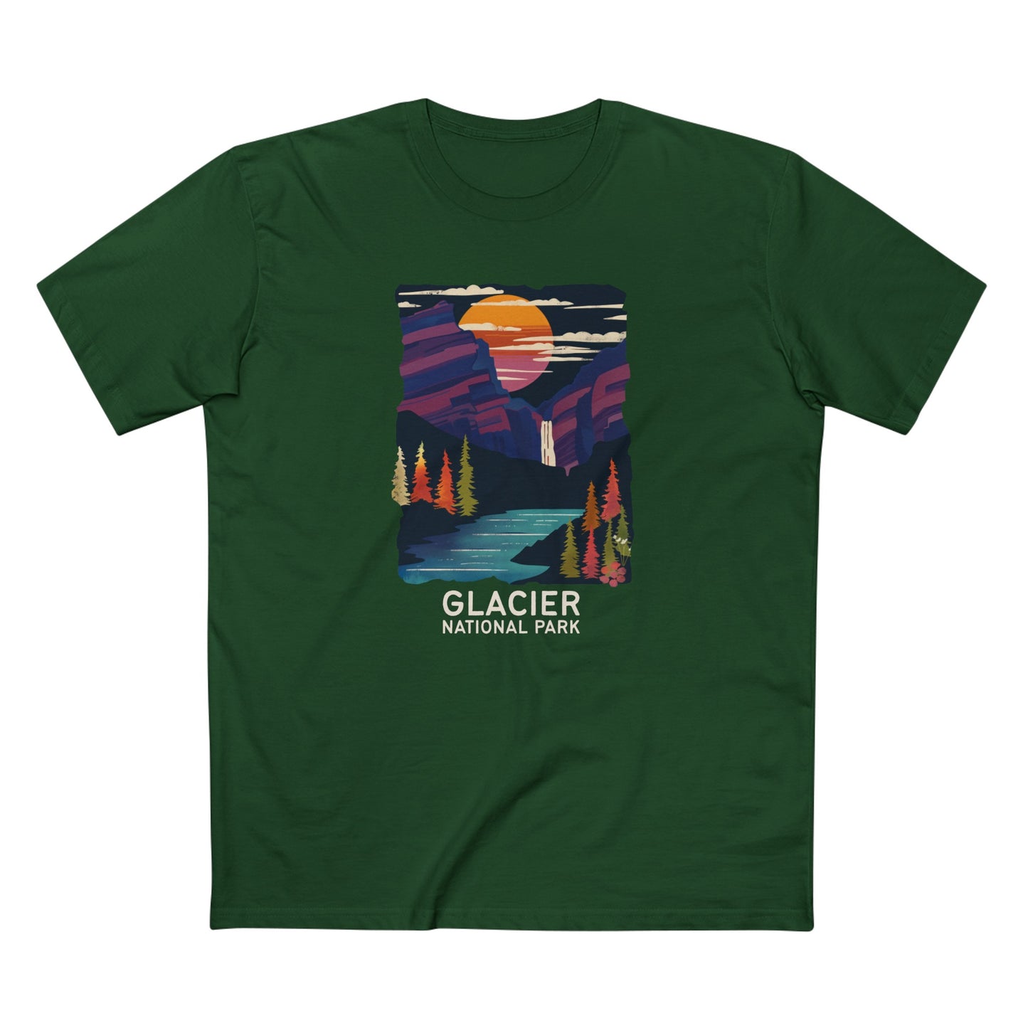 Glacier National Park T-Shirt - Waterfalls