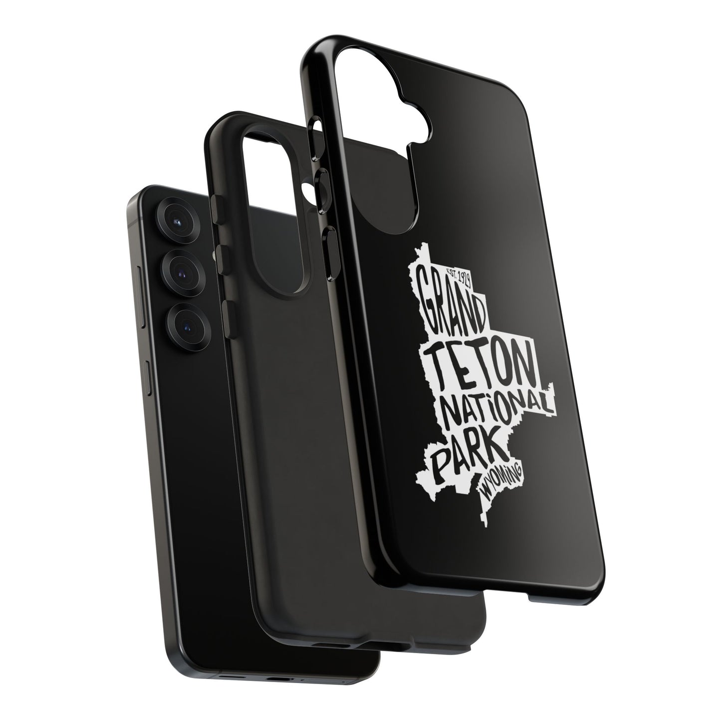 Grand Teton National Park Phone Case - Map Design