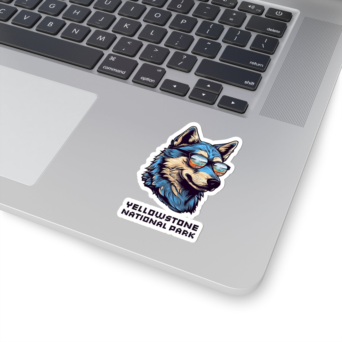 Yellowstone National Park Sticker - Cool Wolf