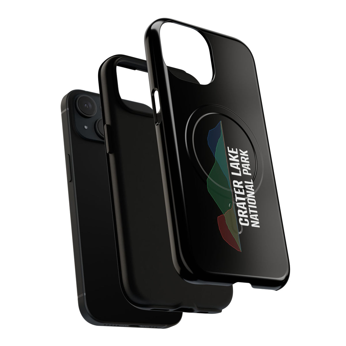 Crater Lake National Park iPhone Case with MagSafe - Histogram Design