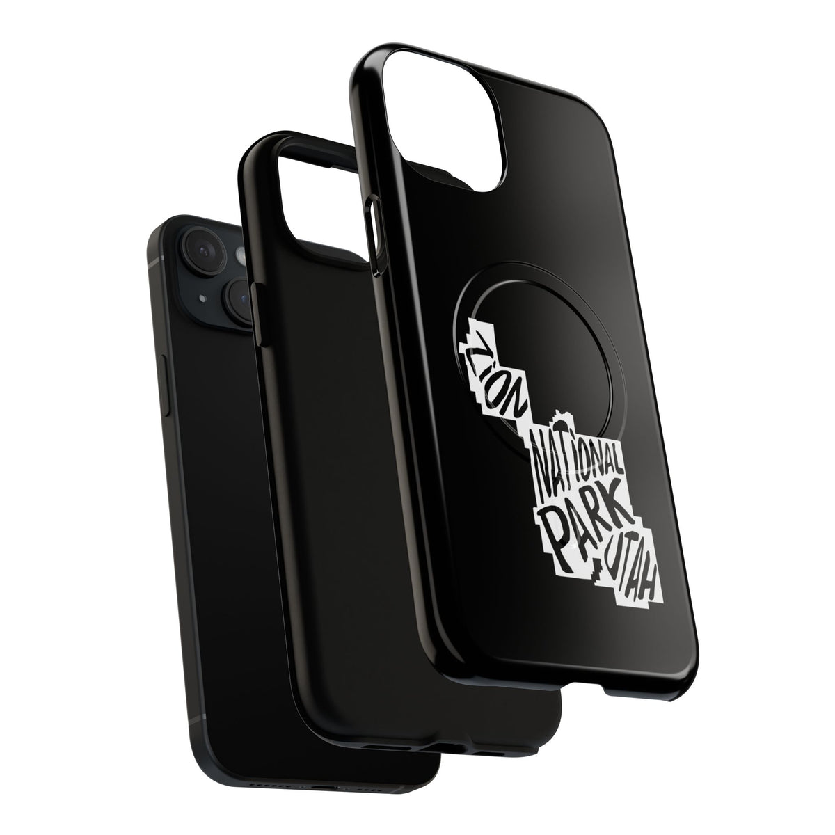 Zion National Park iPhone Case with MagSafe - Map Design