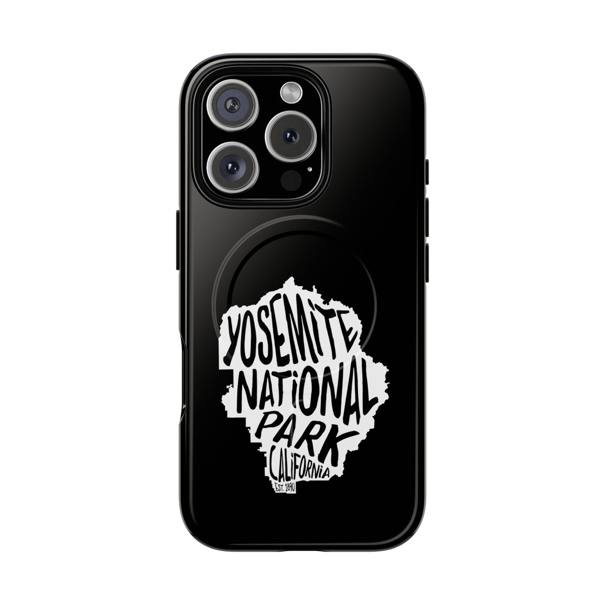 Yosemite National Park iPhone Case with MagSafe - Map Design