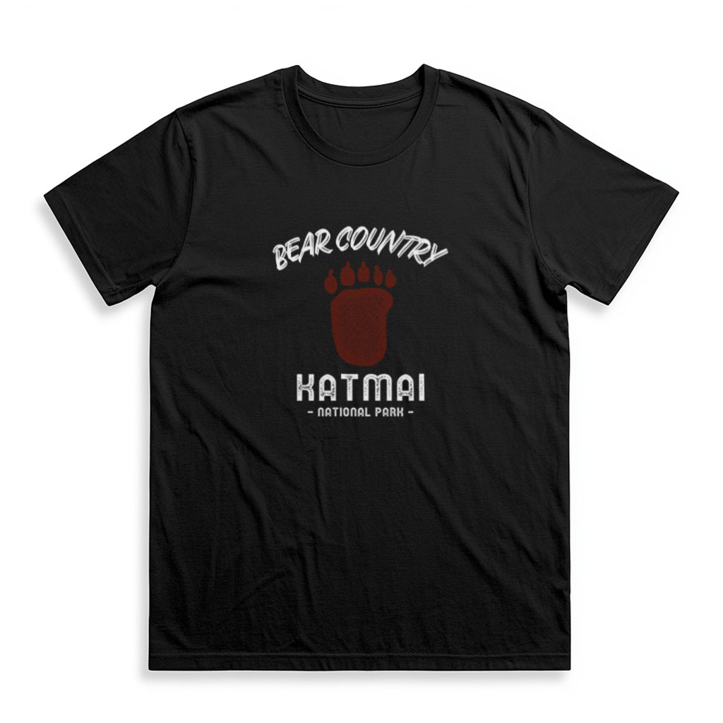 Katmai National Park T-Shirt - Bear Country in Black