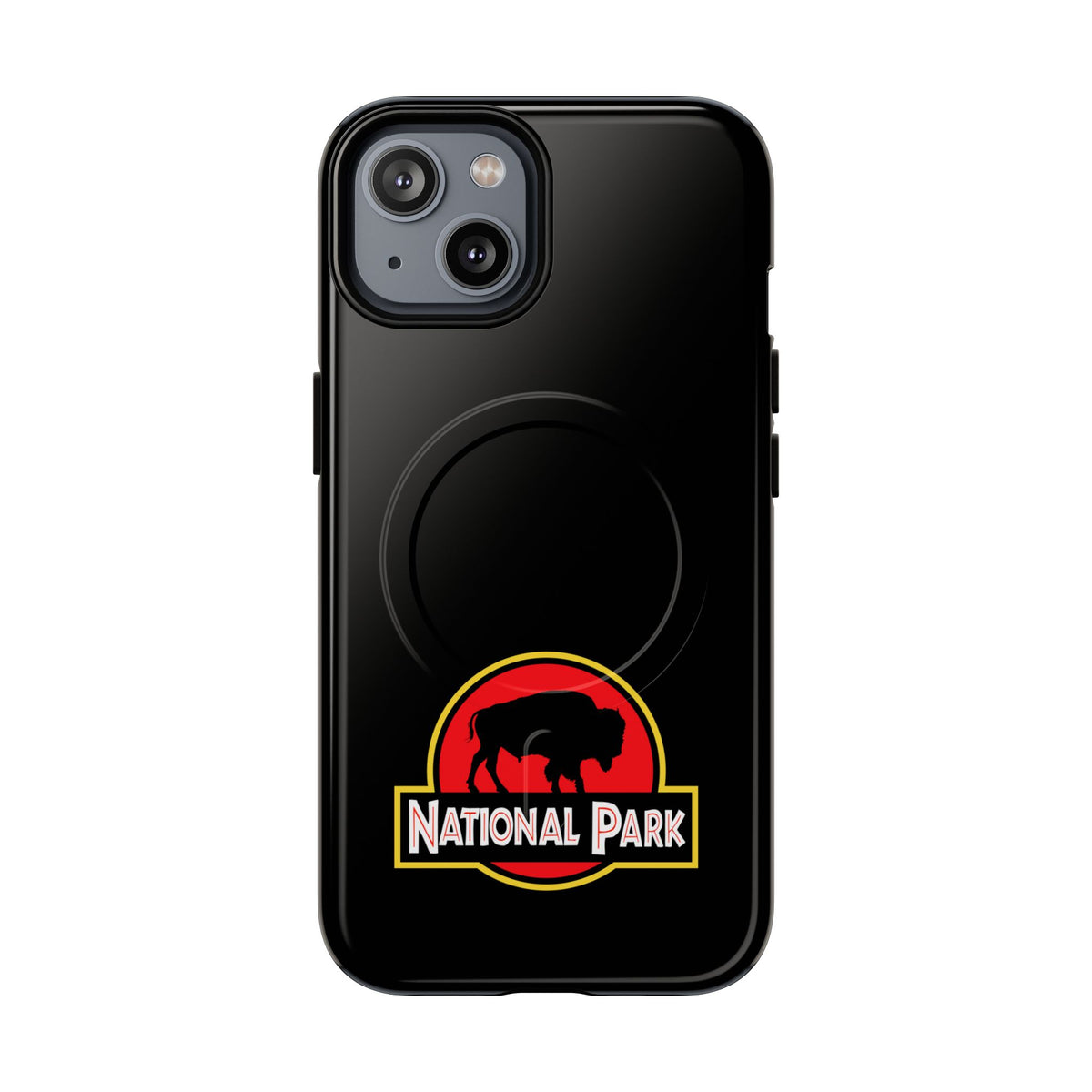 Bison National Park iPhone Case with MagSafe - Parody Logo