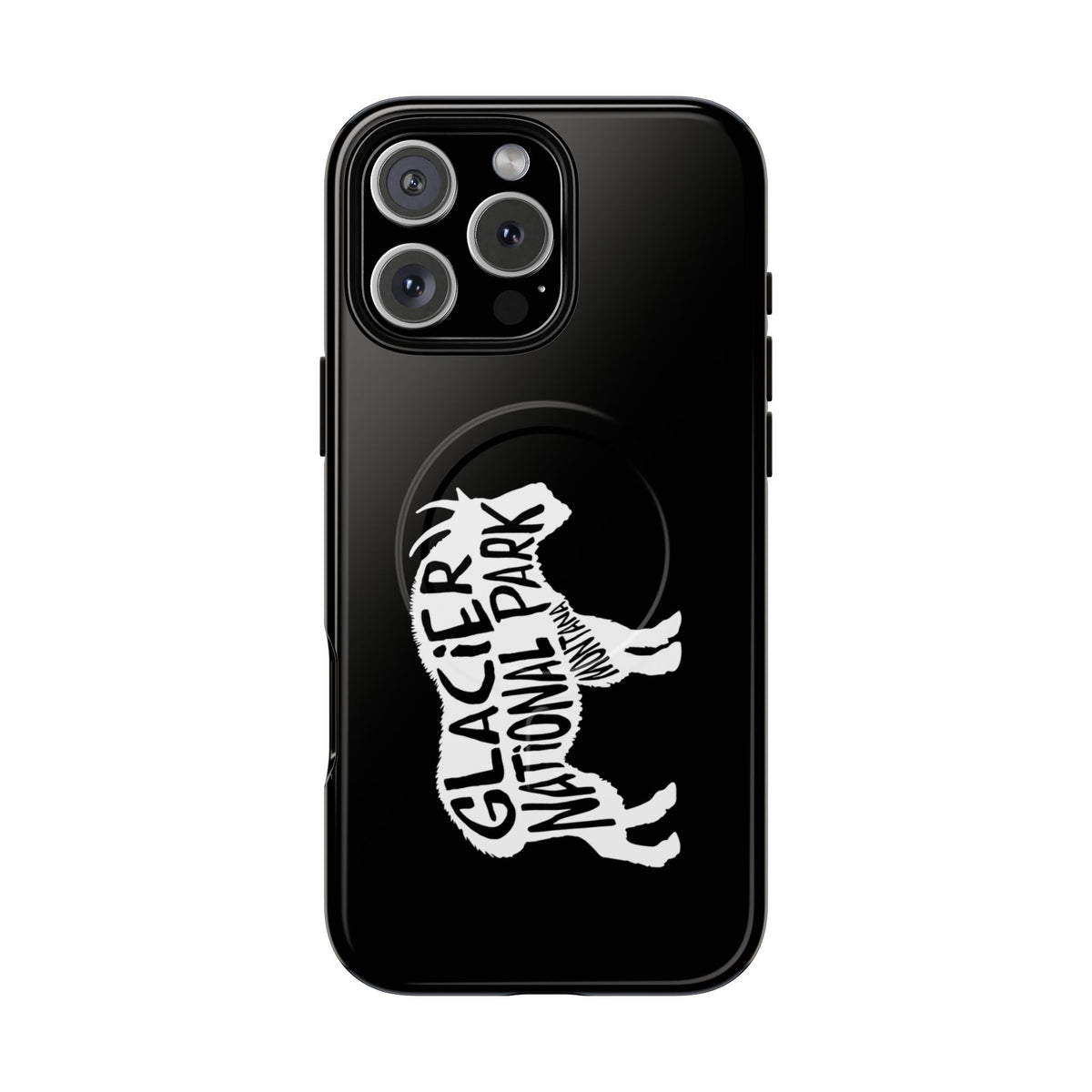 Glacier National Park iPhone Case with MagSafe - Mountain Goat Design