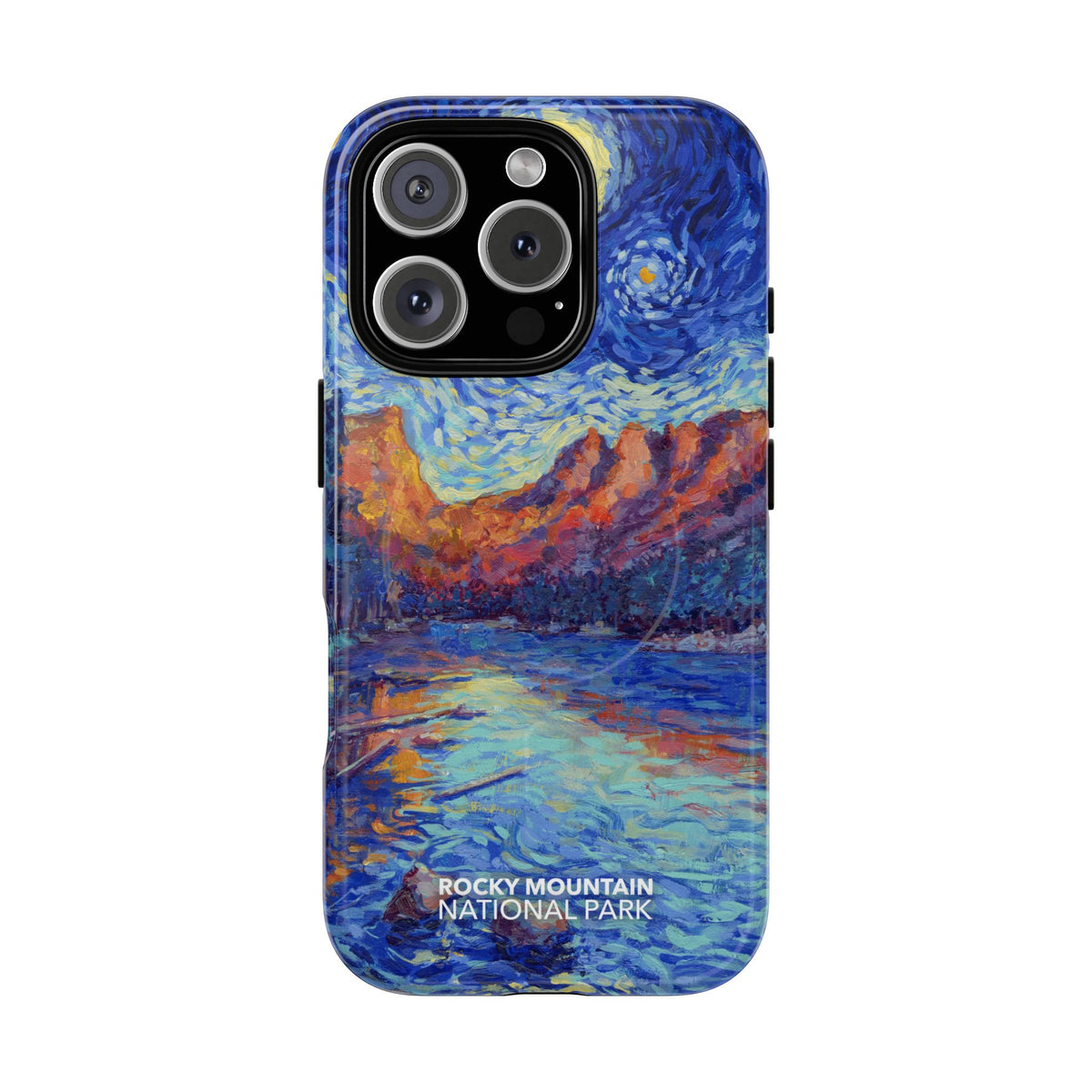 Rocky Mountain National Park iPhone Case with MagSafe - Starry Night