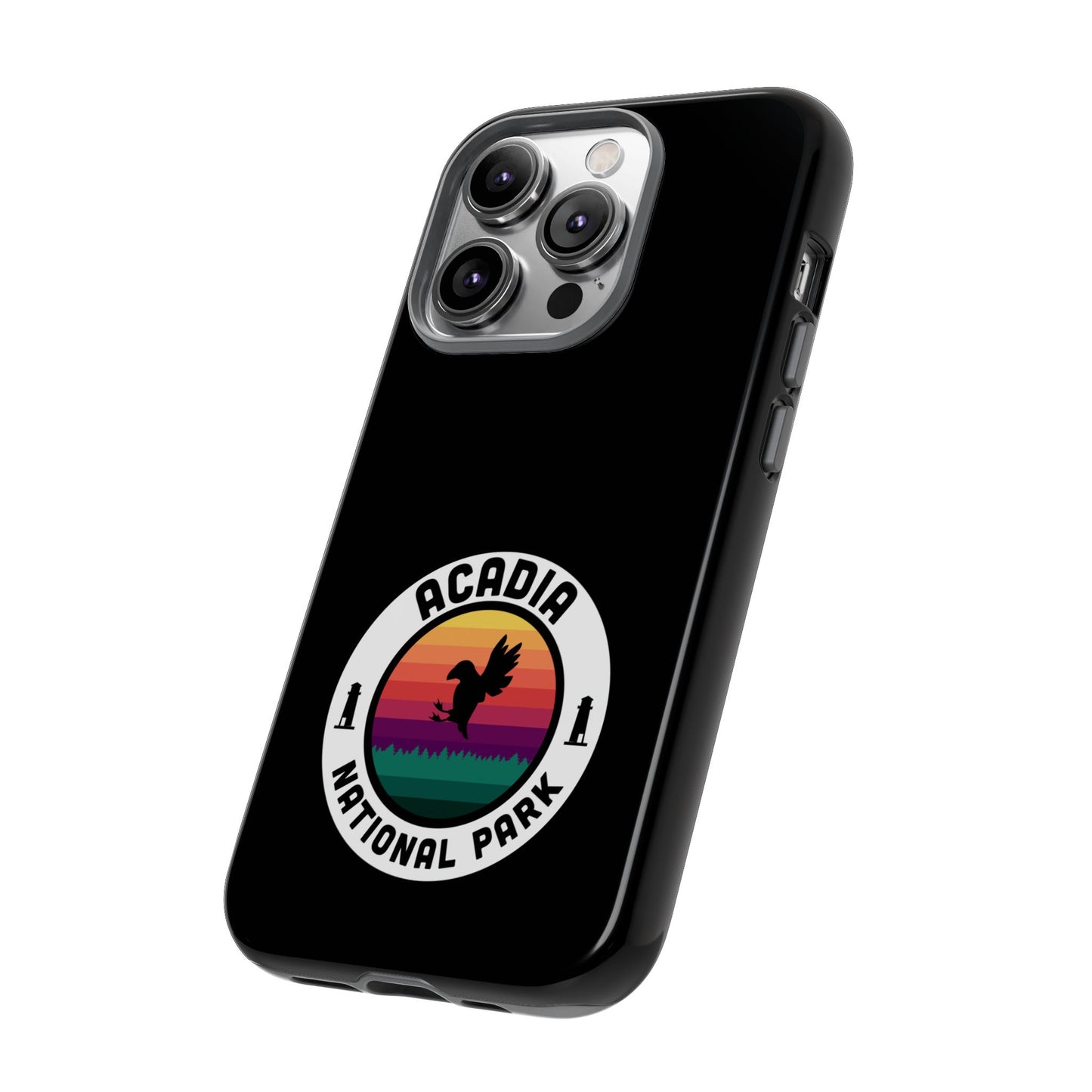 Acadia National Park Phone Case - Round Emblem Design